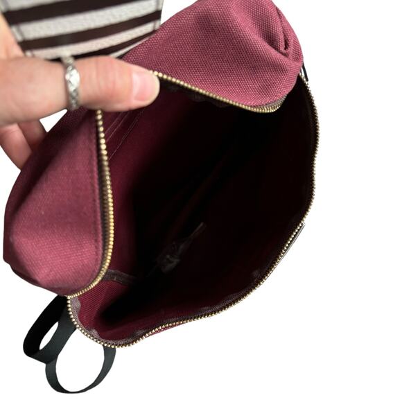 HENRI BENDEL NEW CANVAS PURSE BACKPACK CONVERTIBLE MEDIUM SIZE LIMITED EDITION - Picture 11 of 15